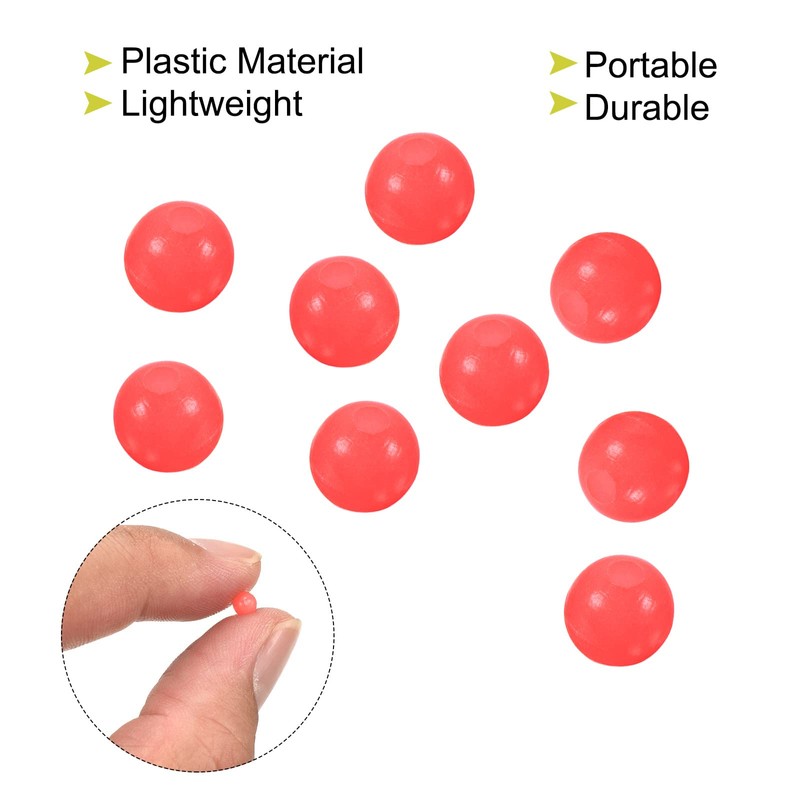 PATIKIL Pack of 200 4 mm Fishing Beads Plastic Glowing