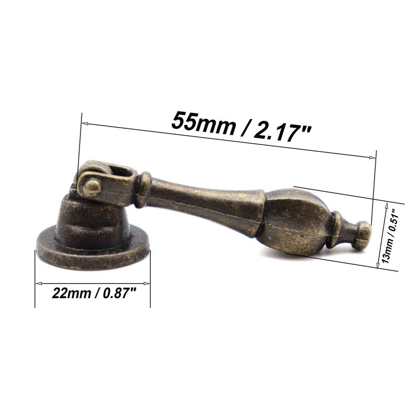 binifiMux 5-Pack Antique Vintage Pulls with Pendant for Dresser Drawer