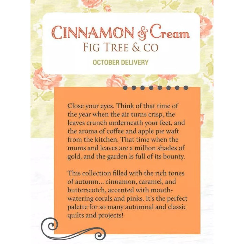 Moda CINNAMON & CREAM Fig Tree JELLY ROLL 40 strips