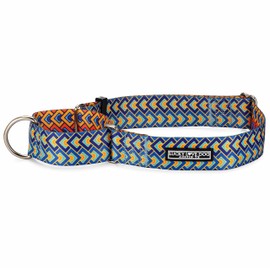 Lucky Love Dog Wide Martingale Dog Collar - No-Slip, Durable, & Soft Webbing 1.5 inch Martingale Collar for Dogs Male and Female Ideal for Training & Walking - Stylish Murphy Pattern, Large Size