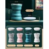 happykau Folding Cup with Lid, 11.8 fl oz (320 ml),