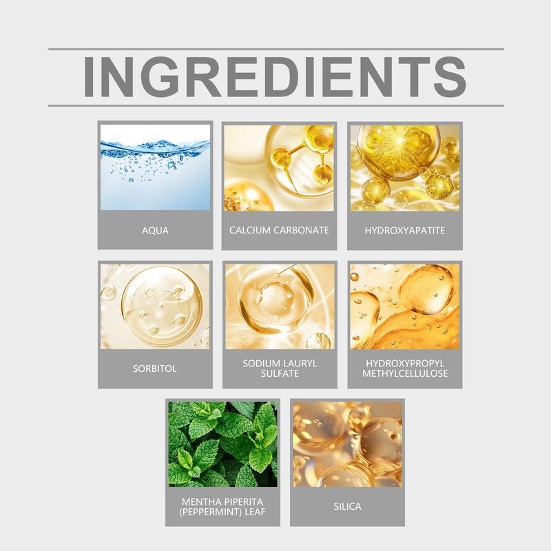 oralhoe Fluoride-Free Hydroxyapatite Toothpaste for Advanced Enamel Protection, Gentle and