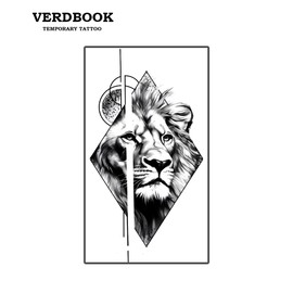 VERDBOOK Waterproof Temporary Tattoos: 2-Sheet Tattoo Kit with Realistic Body Stickers, Semi-Permanent Tattoos for Adults Lasting 7-15 Days – Safe for Men & Women, Royal Emblem ​