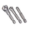 Countersink Deburring Drill Bit Set, 3 Pcs 90 Degree Countersink
