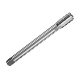 sourcing map Straight Flute Thread Tap, G1/4-19 Screw Threading Tapping Tool Thread Milling Machine Taps, 6542 High Speed Steel (HSS), 5" (130mm) Long