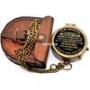 Rimsha Brass Compass Gift for Grandson Engraved Quote, Memory Present