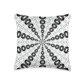 Starlight Speeding Mid-Century Pattern Black On White Throw Pillow