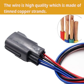 Tail Lights Connector Compatible with Jeep Wrangler 2007-2017 55077890AD Pigtail Plug Wiring Harness