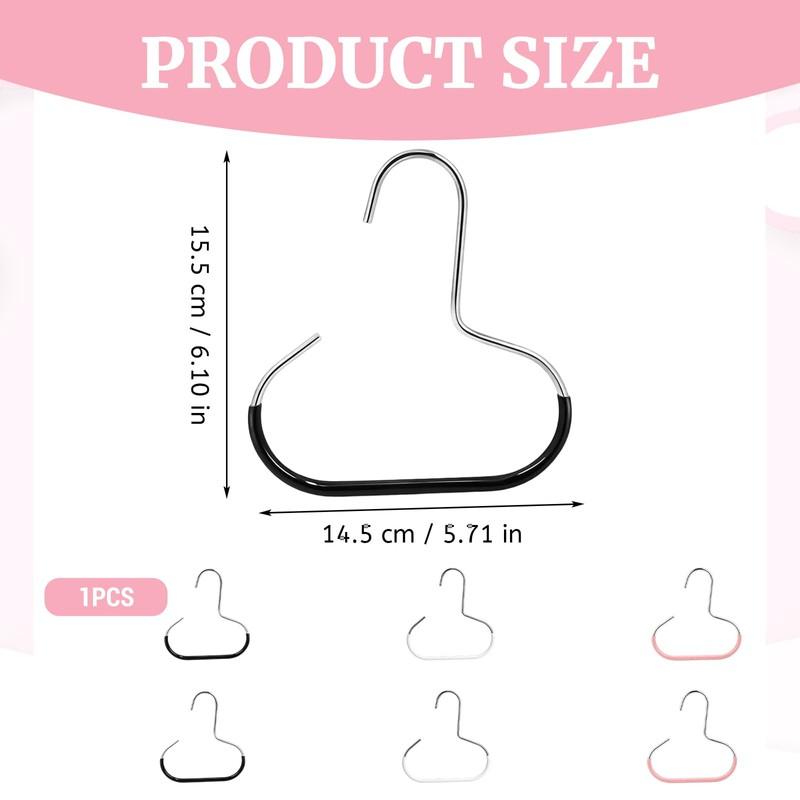 6 PCS Durable Steel Hangers Maximize Closet Space with Versatile