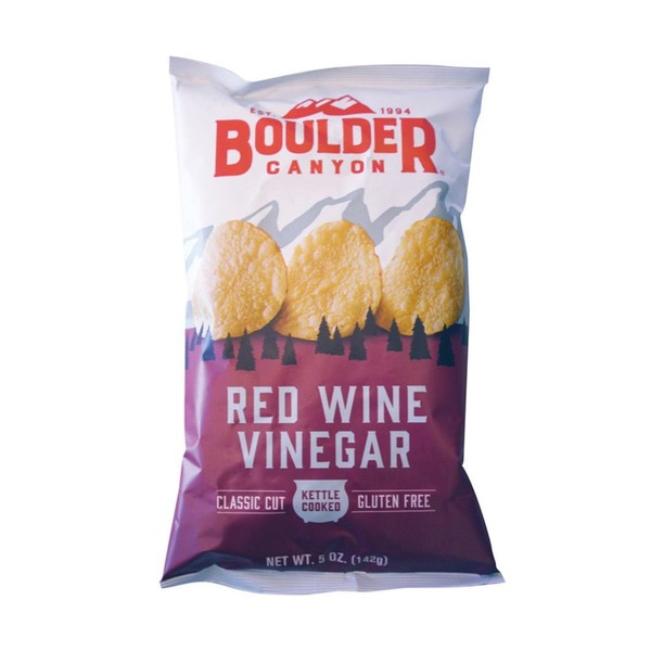 Boulder Canyon Red Wine Vinegar Potato Chips - 142g, 12x142g