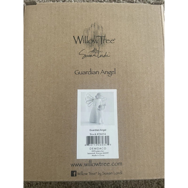 Willow Tree Guardian Angel, Sculpted Hand-Painted Figure 26034 New In