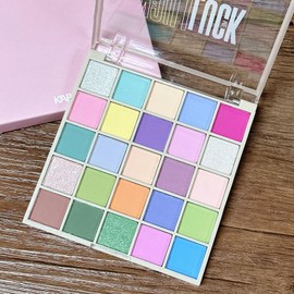 25 Colors Eyeshadow Palette Macaroon Colour Matte Shimmer Eye Shadows Palette For Women Long Lasting Highly Pigmented Pink Green Purple Eyeshadow Make-Up Palettes Waterproof Colorful Eyeshadow