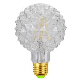 Lxcom Lighting G95 Pineapple Decorative Edison Light Bulbs 4W Globe Vintage Nostalgic LED Edison Light Bulb 40W Equivalent Neutral White 4000K E26 Base for Bedroom Table Lamp Ceiling Fan,4 Pack