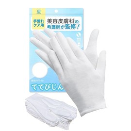 Cosmetic dermatology nurse supervised cotton gloves softer hands rough gloves moisturizing gloves white gloves bedtime night gloves 12 sets 24 sheets L size women children tetebijin kitolala 12 L, 1 piece, 1g, 1 piece / 미용 피부과 간호사 감수 면 장갑 더 부드러운 손 거칠다 장갑 보습 장갑 흰 장갑 취침 나이트 장갑 12조 24장 L 사이즈 여성 어린이 테테 비진 kitolala 12 L, 1개, 1g, 1개입