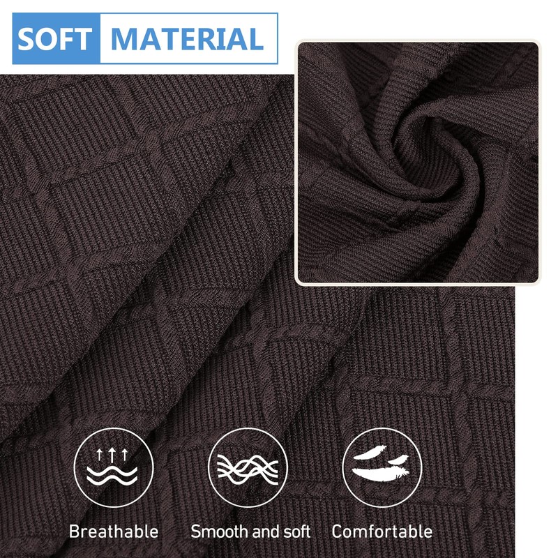 hyha - Fundas de cojín de jacquard para sofá, fundas