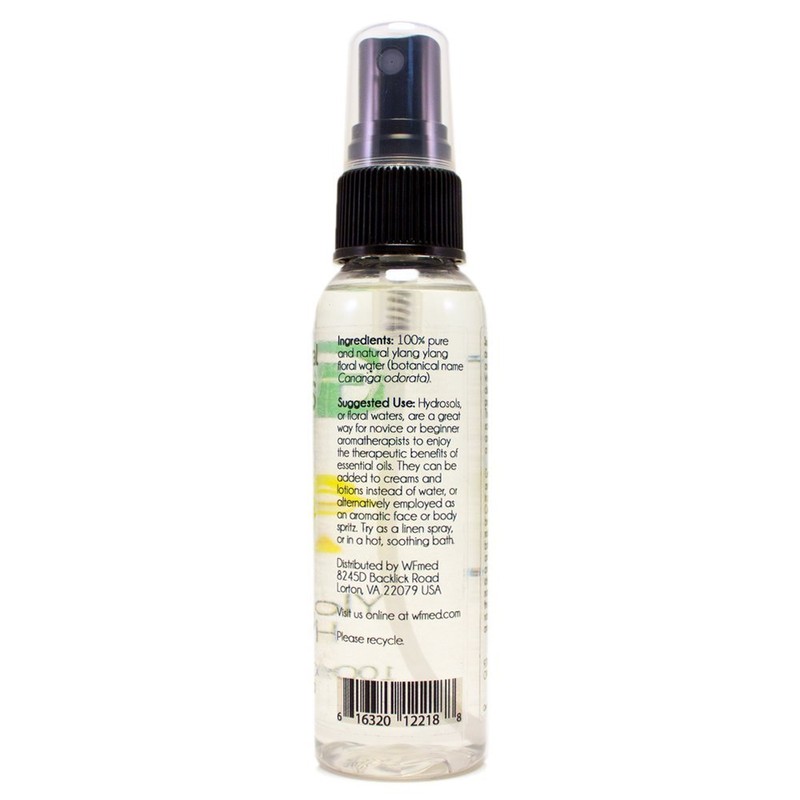 Ylang Ylang Hydrosol - 2 fl oz Plastic Bottle w/Black