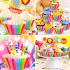 100PCS Rainbow Cupcake Liners, Standard Size Cupcake Baking Cups Paper