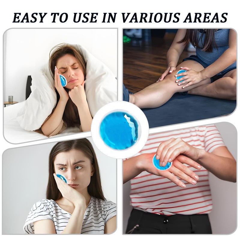 8 PCS Mini Ice Packs,Small Ice Packs,Cold Compress Reusable, Suitable
