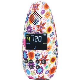 Sondery Metronome Digital Rechargeable Vocal Big Sound with Color Screen USB Headphone Jack, Colorful Pattern Designs Art Series Bulletome for Guitar Drum Piano and All Instruments Play Coach - Color: donut
