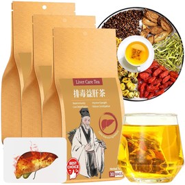 Baihuatang Liver Care Tea Goji Berry Chrysanthemum for Liver Health Herbal Bags 450g (5gx90Bags) Cassia Seed Goji Berry Tea, Milk Thistle 排毒益肝茶