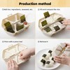 Asphodelia 2-Pack Triangle Onigiri Mold 6-in-1 Bento Rice Ball Maker,