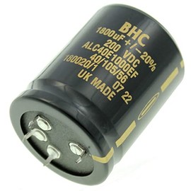 Elko Capacitor 2x Radial 1800µF 200V | 4-Pin Electrolytic Capacitor up to 105°C | 1800uF Electrolytic Capacitor from BHC