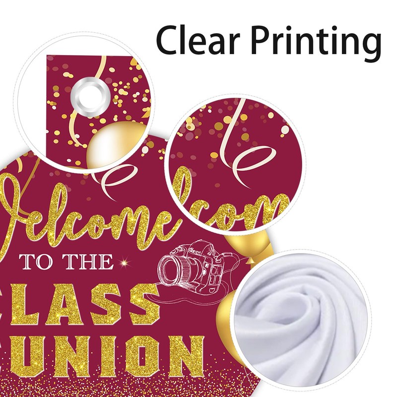 Dill-Dall Welcome to Class Reunion Backdrop Wall Banner, Class of