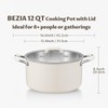 12 Quart Pot with Lid, BEZIA Tri-Ply Stainless Steel Stock