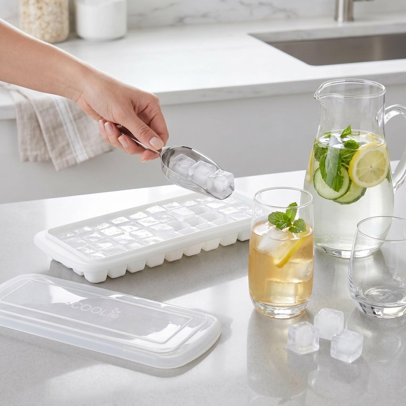 Inomata Ice Tray with Lid No. 48 Small Grain