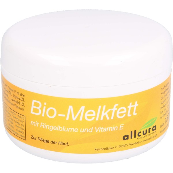 Melkfett Bio mit Ringelblume und Vitamin E, 150 ml Creme