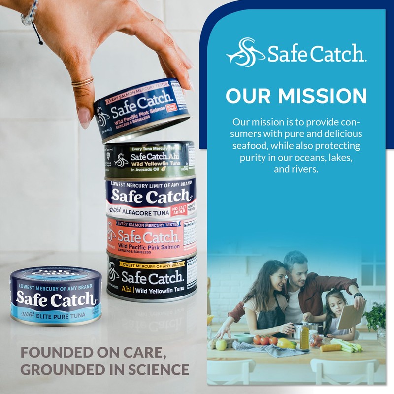Safe Catch Canned Lowest Mercury Limit Albacore Tuna Fish No