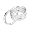 A ABSOPRO 60.1 to 56.1mm Wheel Hub Centric Rings Silver