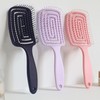 Volumizing Swirl Hair Brush for Styling, Massage, and Drying KK960 Peach Pink 4ea