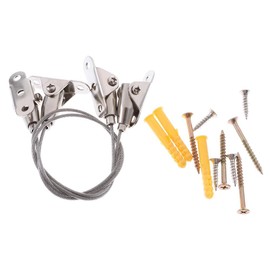 SSHHUI 6PCS Stainless Steel Bookcase Holder Anti Tipping Iron Anti Tip Furniture Straps Furniture Anchors