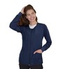 GT Performance chamarra quirúrgica con cierre frontal para mujer, azul
