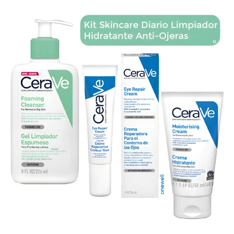 Kit Skincare/ Cuidado De La Piel Cerave Reparador Hidratante