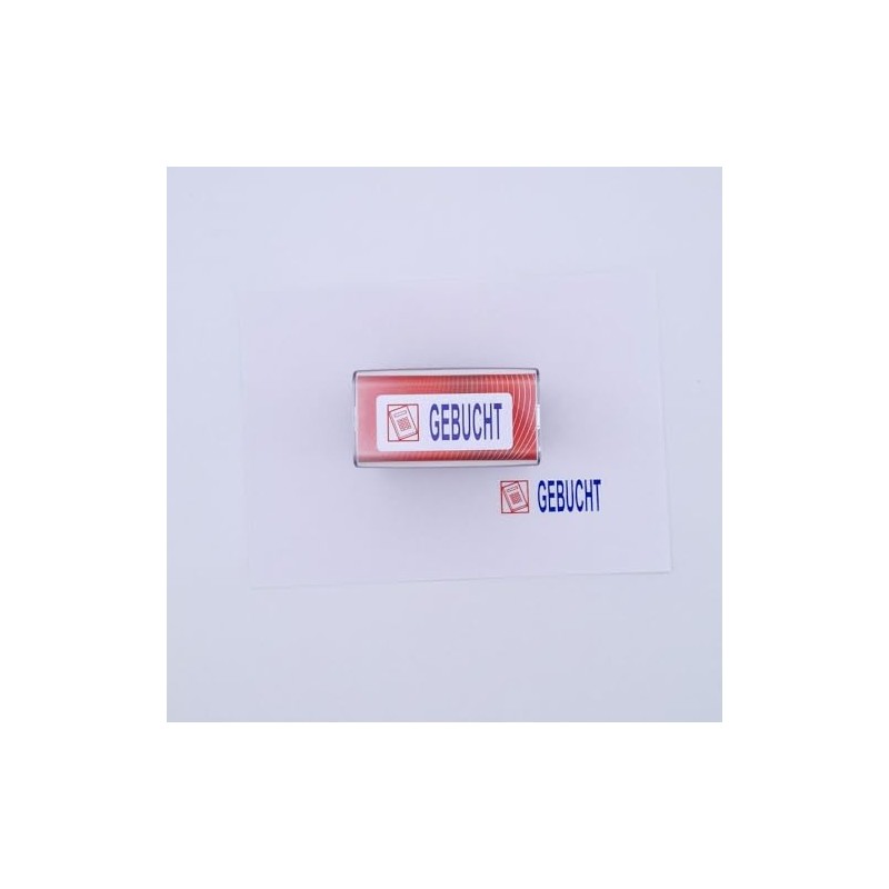 COLOP Printer 20 Text Stamp Booked and Pictogram, Imprint Colour