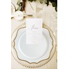 Decor Essentials Ceramic Scalloped Edge Gold Rimmed Charger Plate Dinnerware