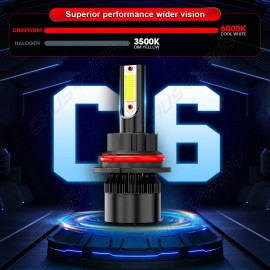 Unbranded For Mazda B2300 B3000 B4000 1994-2008 2x LED Headlight High/Low Beam Bulbs 6000K