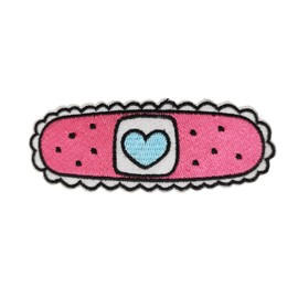 Cute-Patch Pink Band-Aid with A Heart Embroidered iron on Patch Doctor Nurse Gift Valentines Day Classroom Gifts Exchange