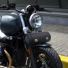 evomosa Motorcycle Fork Bag PU Leather Bicycle Handlebar Tool Bag
