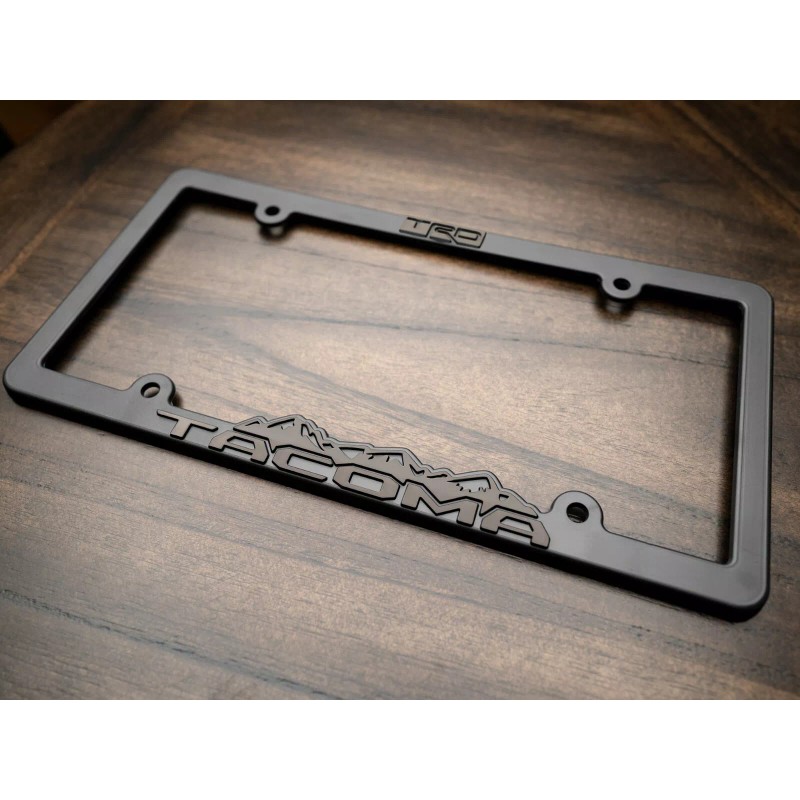 CCG (2) TRD Tacoma Blackout license plate frames Toyota Taco
