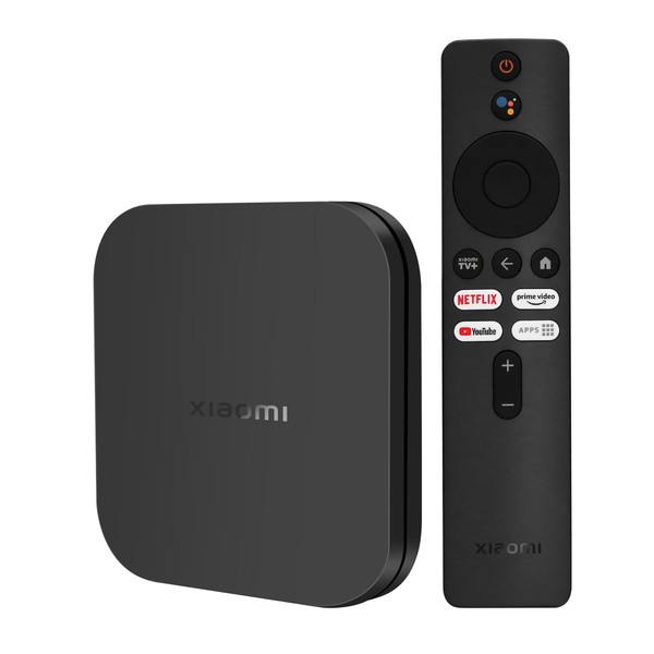 Xiaomi Mi TV Box S 2nd Gen, Ultra 4K HD Streaming Media Player 2GB RAM + 8GB ROM Smart TV Box, Supports Google TV, Dolby Vision, HDR10+, Dolby Atmos, DTS-HD Sound, Wireless Projection, Dual Band WiFi