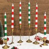 2 Pack Christmas Taper Candles, 10 Inch Unscented Candlesticks with