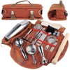 Bartender Tool Bag Bar Kit Bag Waterproof Canvas Multiple Compartments