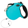 16Ft Chew Proof Retractable Dog Leash Anti-Chewing Wire Ropes Hands-Free