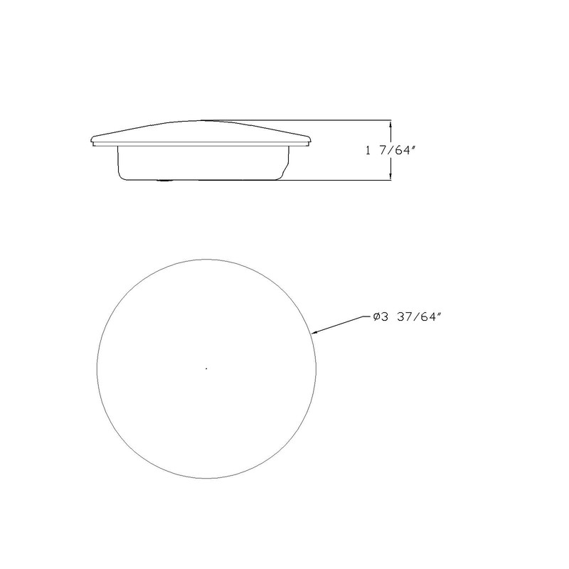Lumitronics RV 3.5 Inch LED Recessed Interior Dome Puck Light,