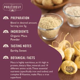 Organic Positively Botanicals Company, Maca - Botanical Powder, 16 Ounce
