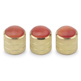 Unxuey 3pcs Red Gemstone Guitar Volume Control Top Volume Control for Electric Guitar Accessories