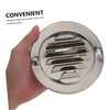 Sosoport 2pcs Stainless Steel Exhaust Vent Cap Outdoor Wall Mounted